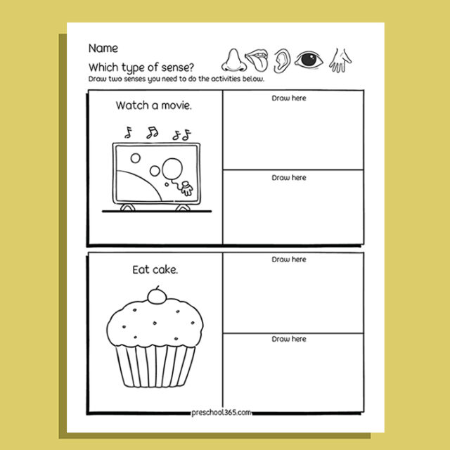 My Five Super Senses Activity Pack (20 activities)