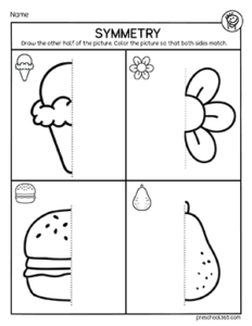 Symmetry activities for preschool kids