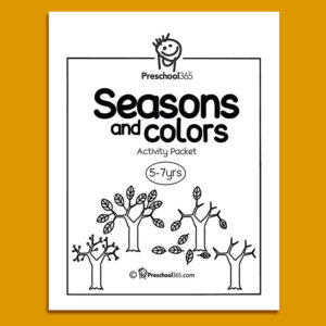 Seasons of the year kindergarten activity