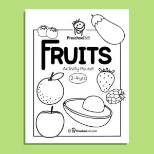 My Favorite fruits preschool worksheet