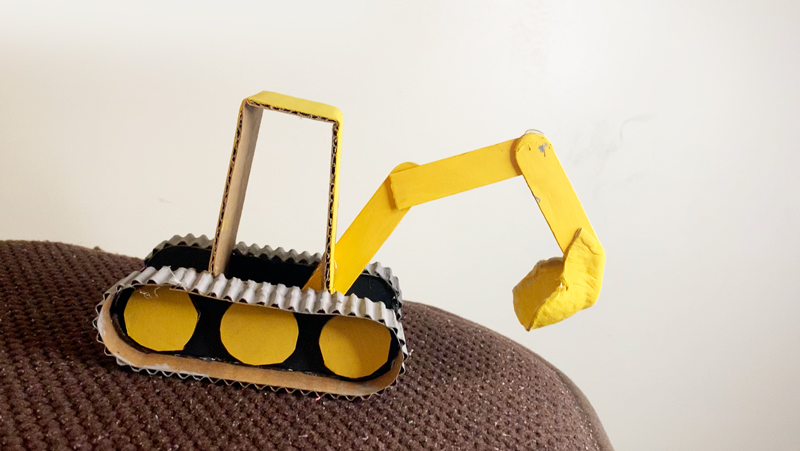 How to make a craft excavator