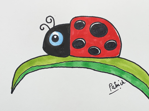 Coloring Page With Cartoon Ladybug Drawing Kids Activity Printable Fun For  Toddlers And Children Insects Theme Stock Illustration - Download Image Now  - iStock