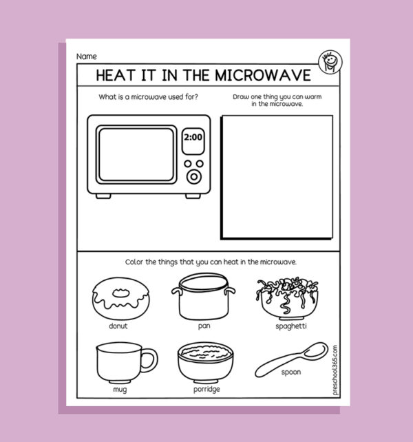 Uses of the microwave for 1st grade kids