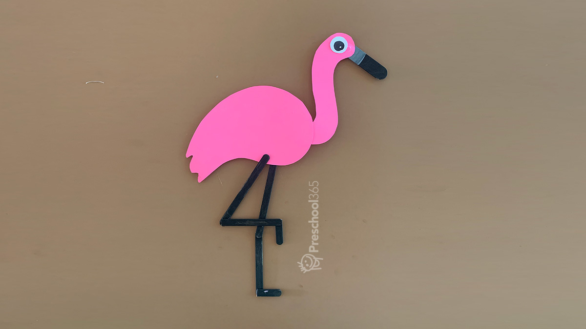 Fun Paper Flamingo Craft