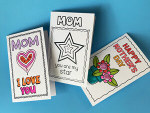 Mothers day preschool cards activity