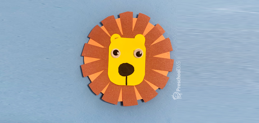 Super Easy Lion Paper Craft For Kids