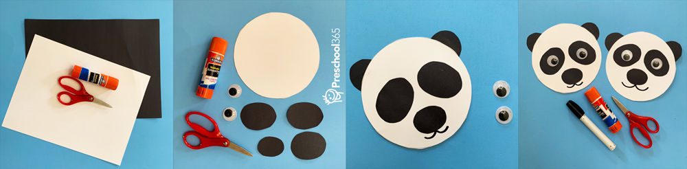 Panda craft activity for kids