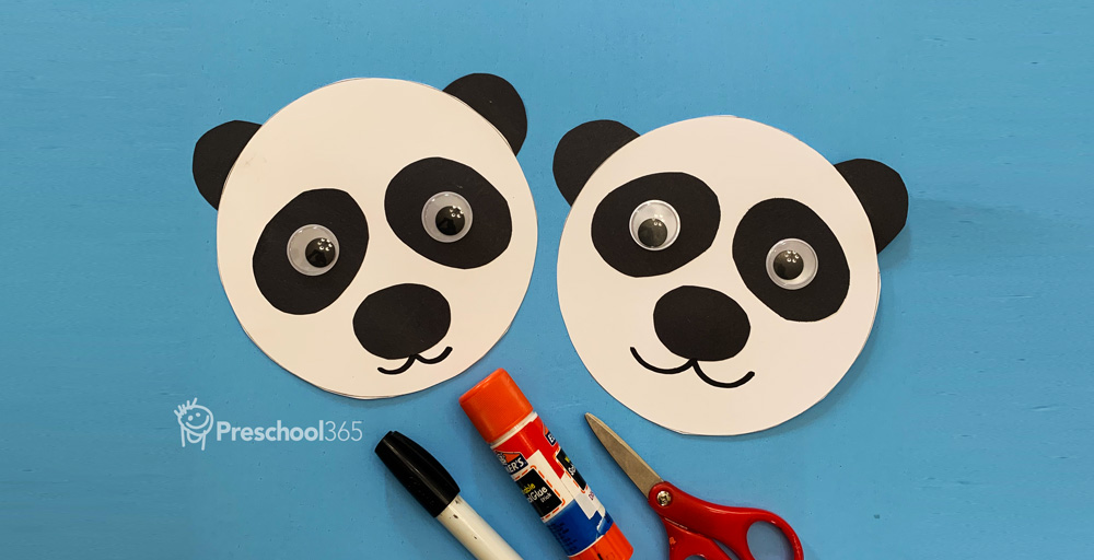 How to make a paper panda Craft activity