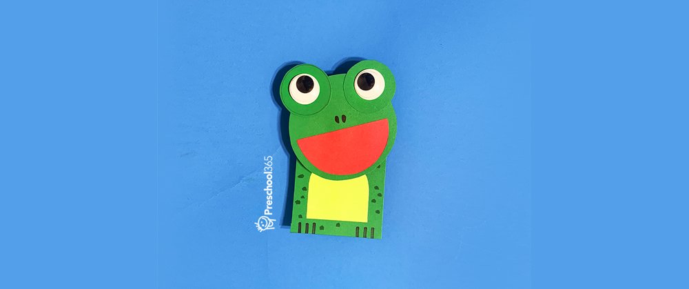 Easy and fun paper frog crafting