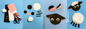 Very easy sheep craft activity for preschool kids