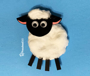 How to make a cute paper sheep craft