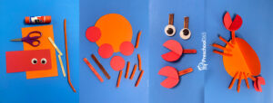 Fun crab crafting for kids