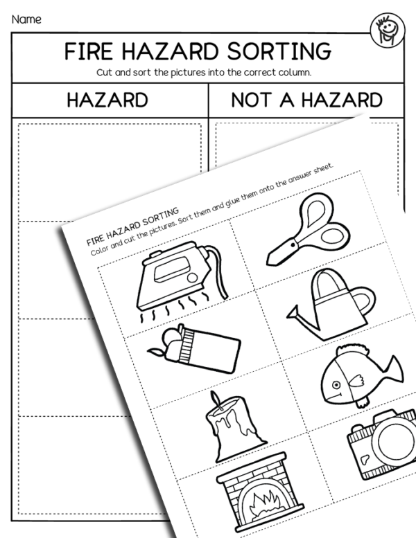 Fire-Hazard-Activity-Worksheet-Preschool | Preschool365