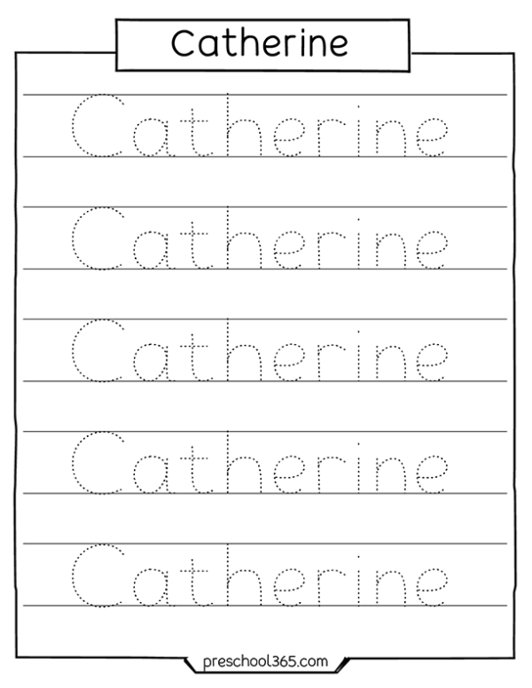 Free-name-tracing-activity-template-for-preschool-catherine-g ...