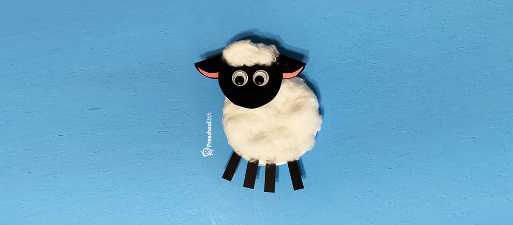 How to make an easy paper sheep craft for kids