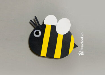 Fun bumble bee paper craft for kids