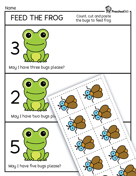 Frog Theme for Preschool – Counting Printables, Activities,