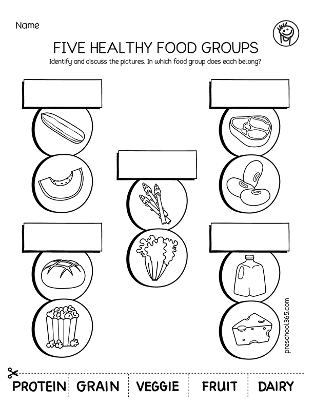 Five super food groups for healthy eating for first grade kids