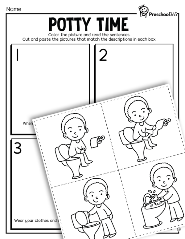 Bathroom Preschool Activities L1