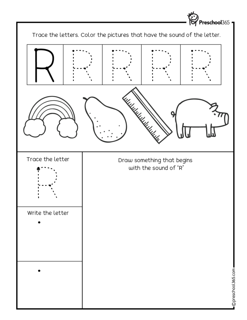 Free Uppercase Letter Tracing Activity worksheet for Preschool children