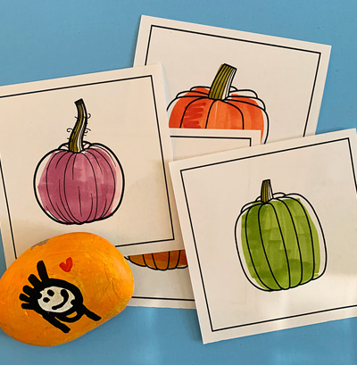 Pumpkin Counting worksheets for kids