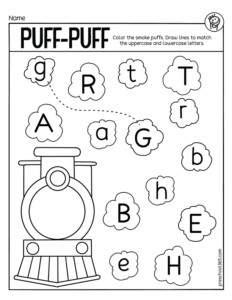 Polar Express Train smoke Puff letter activity