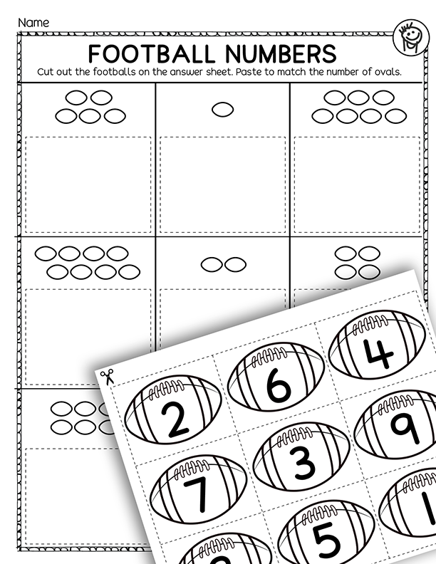 Seattle Seahawks Super Bowl Preschool Activity Worksheet