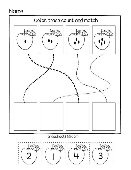 Use these apple theme printables for preschoolers. Easy and fun AAPPLE activities to keep children engaged in learning!