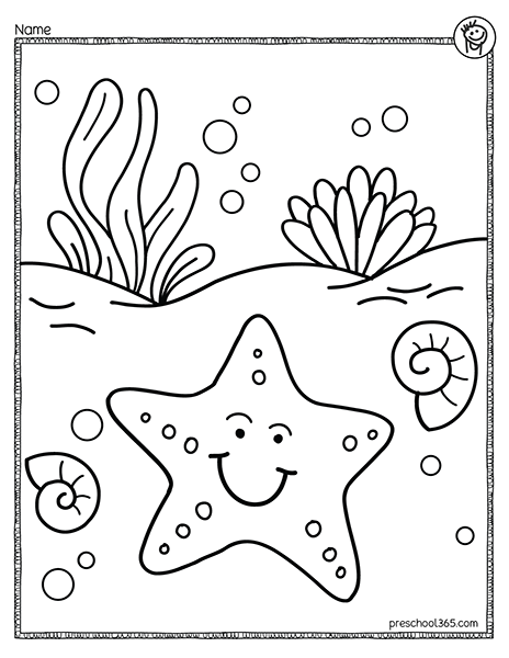 Fun perk beach theme number counting activity