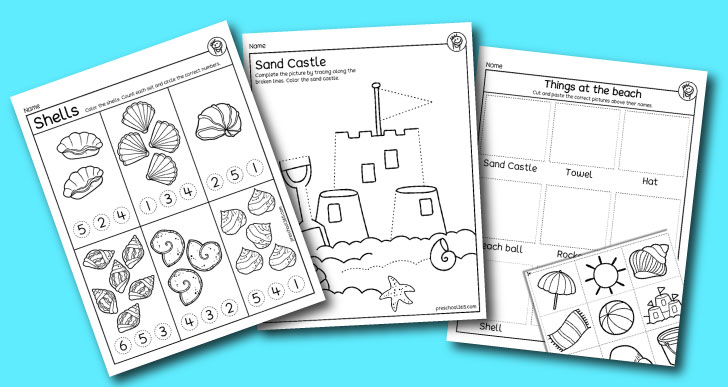 Fun preschool beach activity